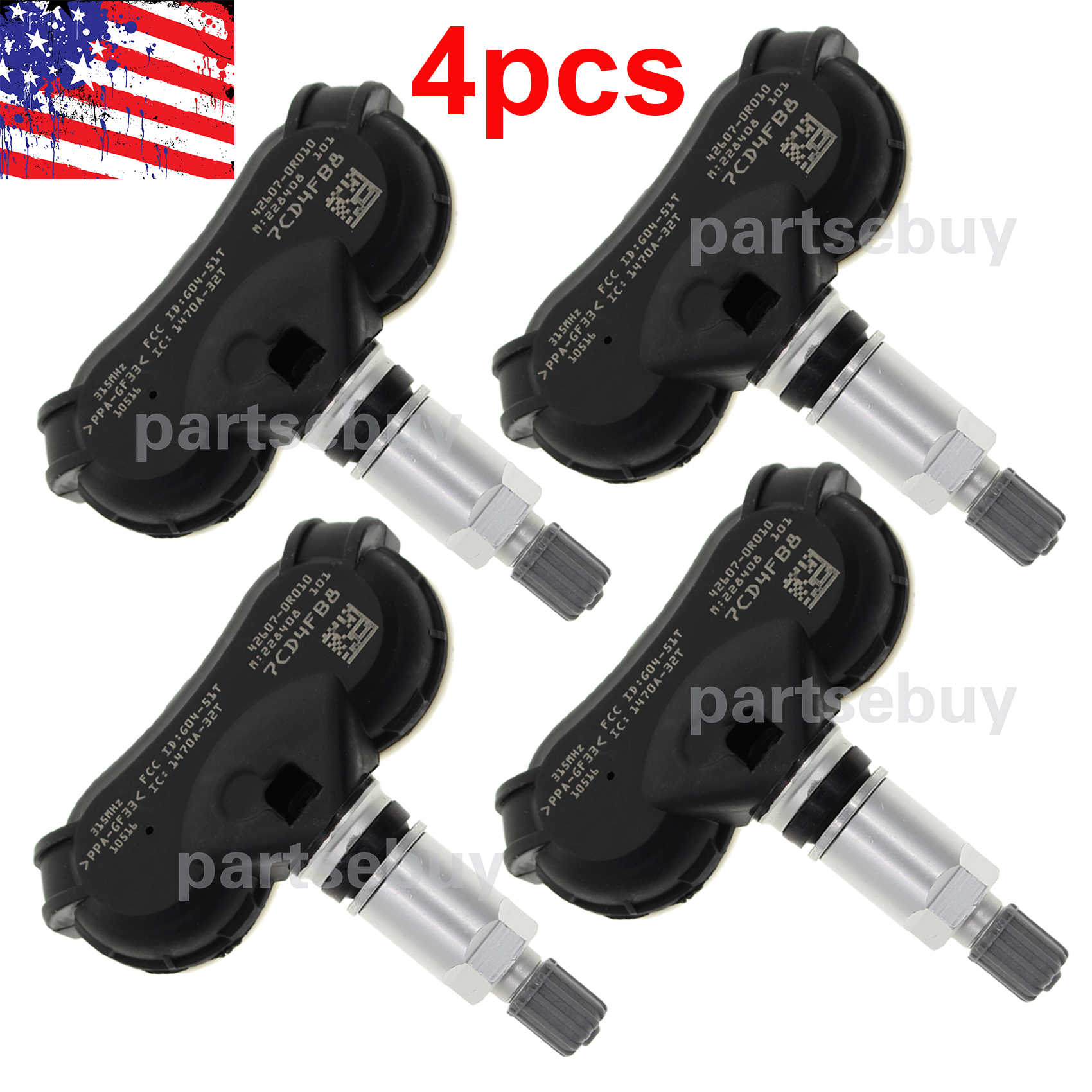 4PCS 426070R010 TIRE PRESSURE SENSOR TPMS For Toyota RAV4 Without