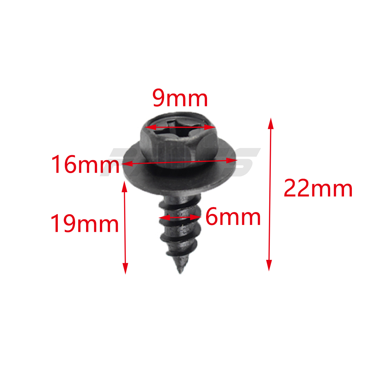 20pcs Bumper Fender Splash Shield Rivet Clip Bolt Screw ...