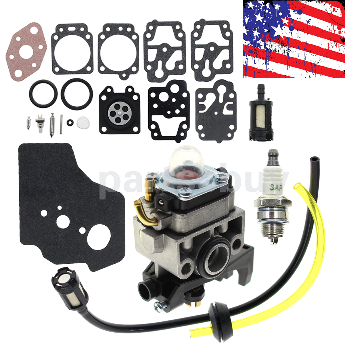 Outdoor Power Equipment Details about Carburetor Kit For Honda GX25