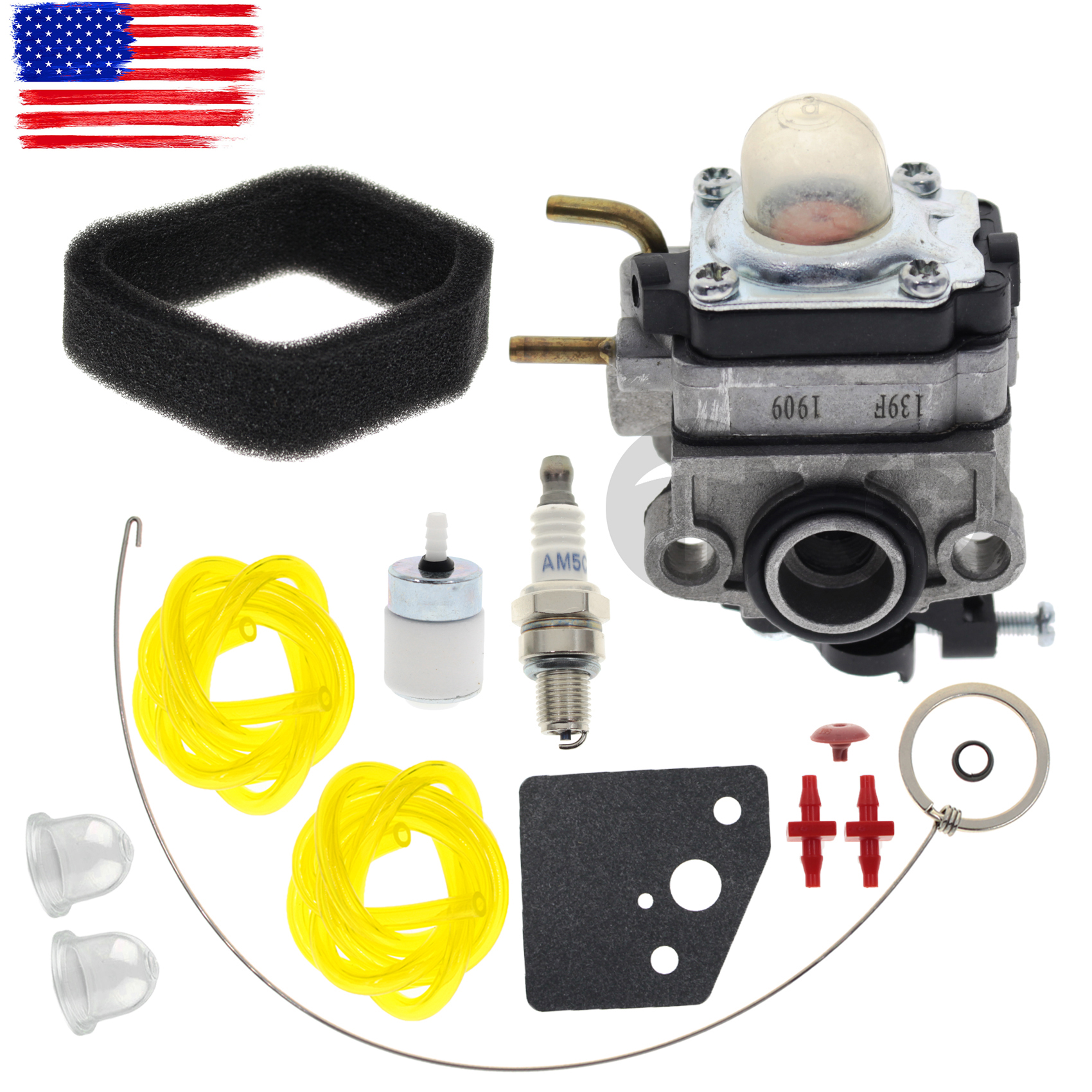 Carburetor For TB4SC YM45SC HB425 BV428 4Cycle 25cc primer bulb spark