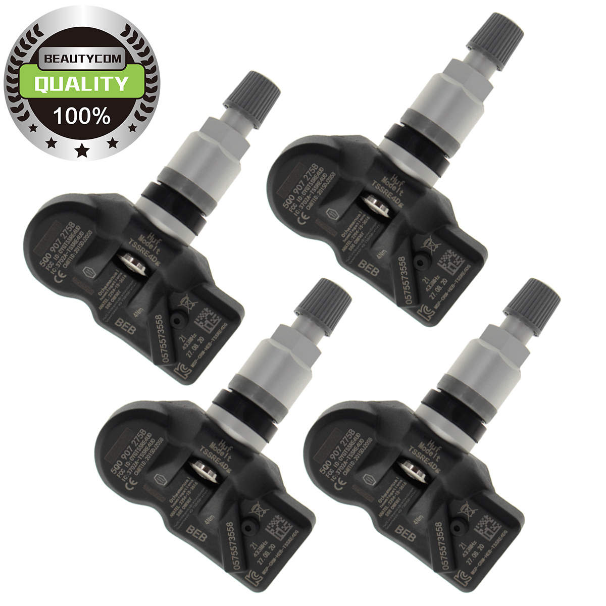 4Pcs TPMS Tire Pressure Sensor 5Q0907275B For For Audi Q3 2017- TT 8S ...