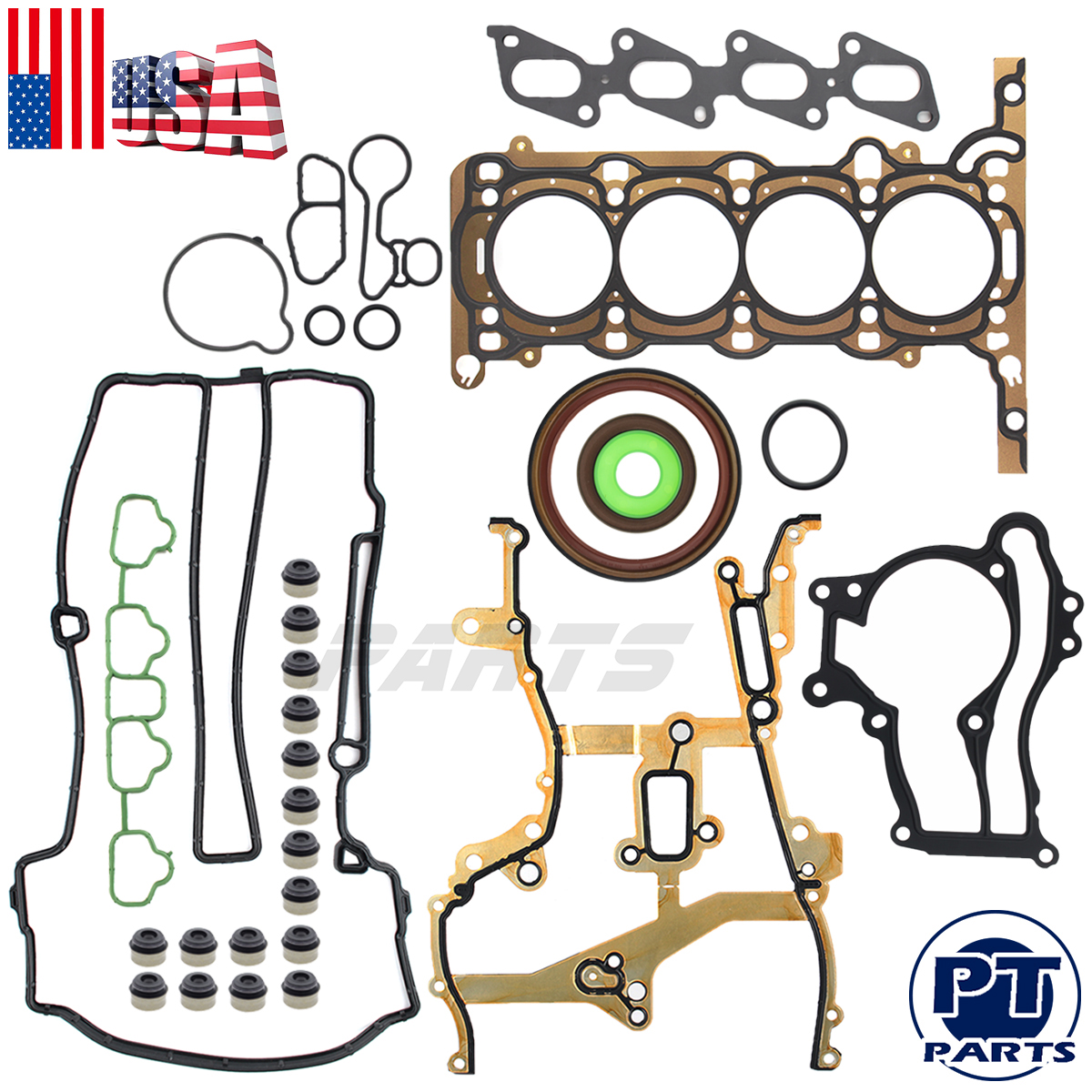 Fit 11-16 Buick Chevrolet 1.4L Turbo Engine Cylinder Head Gasket Set Bolts Kit