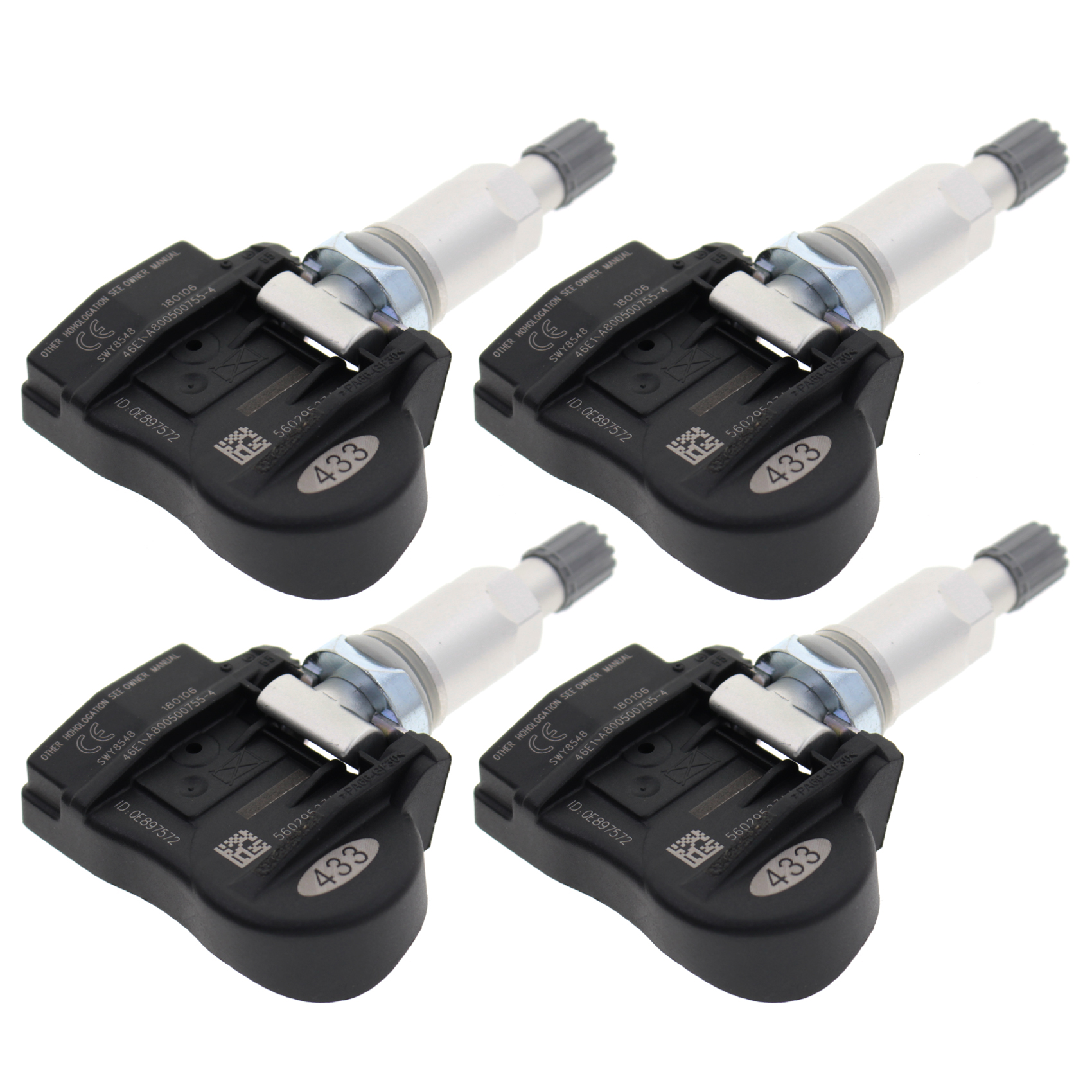 4PCS 56053031AD Premium New TPMS Pressure Sensor For Dodge Grand ...