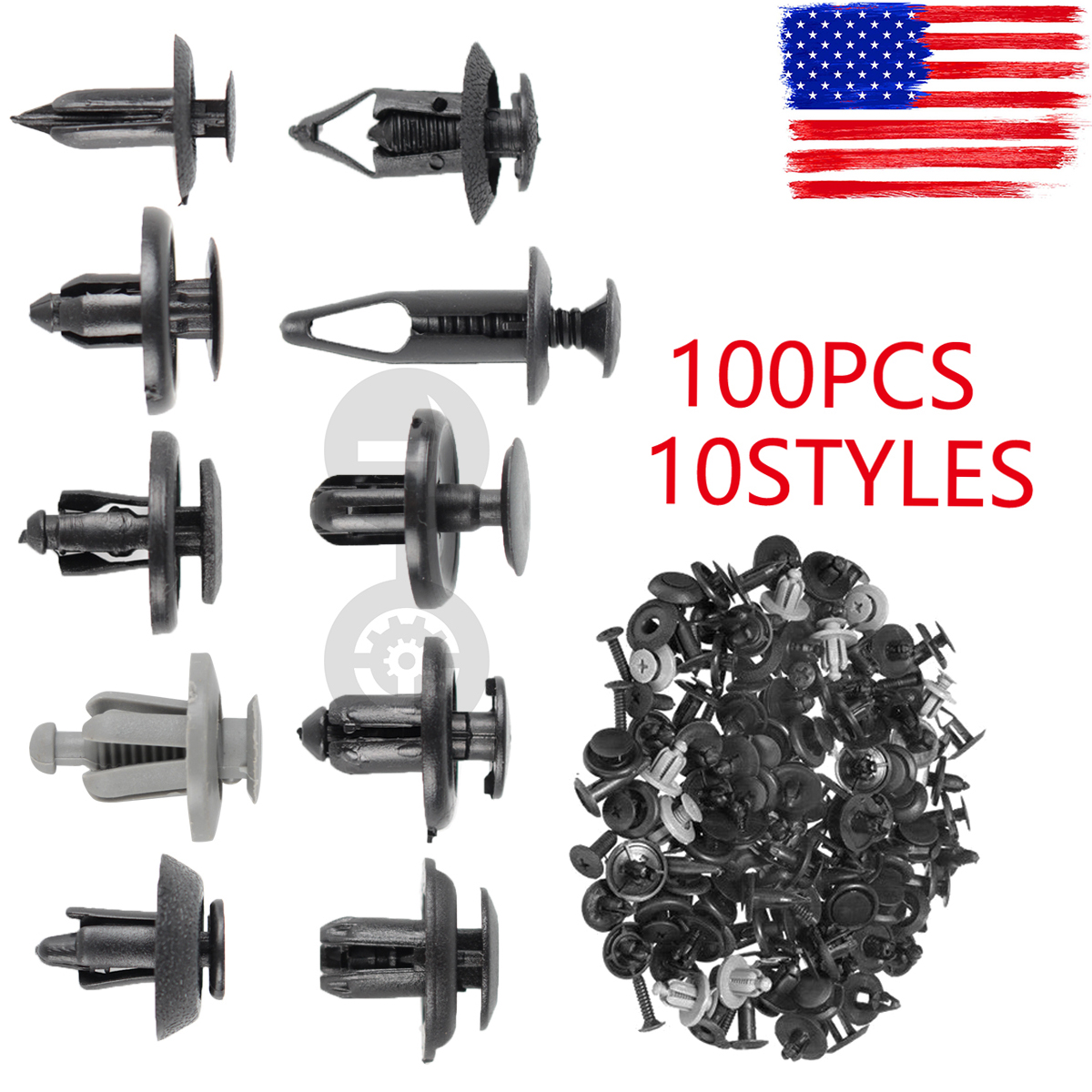 100x Bumper Fender Fastener Clips For Ford F150 F250 E150 F350 E